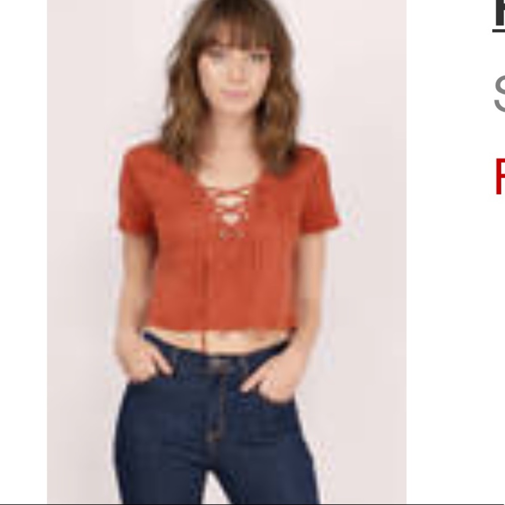 Velvet crop top